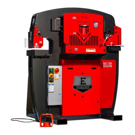 Edwards Mfg Co. 100 Ton Deluxe Ironworker - 3 Phase, 230V - Edwards IW100DX-3P230